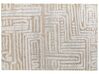 Teppich beige / hellgrau 160 x 230 cm abstraktes Muster MANDAI_883945
