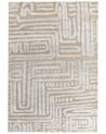 Tapis en laine beige et gris 160 x 230 cm MANDAI_883945