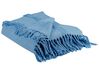 Cotton Blanket 125 x 150 cm Blue KHARI_839581