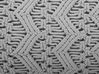 Conjunto de 2 almofadas decorativas em macramé de algodão cinzento 30 x 45 cm KIRIKKALE_769032