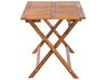 Table de jardin en bois clair 140 x 75 cm CENTO_691059