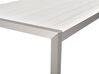 Puutarhapöytä alumiini valkoinen 180 x 90 cm VERNIO_775166