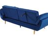 Sofá-cama em veludo azul marinho ASBY_788083