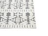 Gulvtæppe hvid/grå polyester 200 x 300 cm SIBI_883784