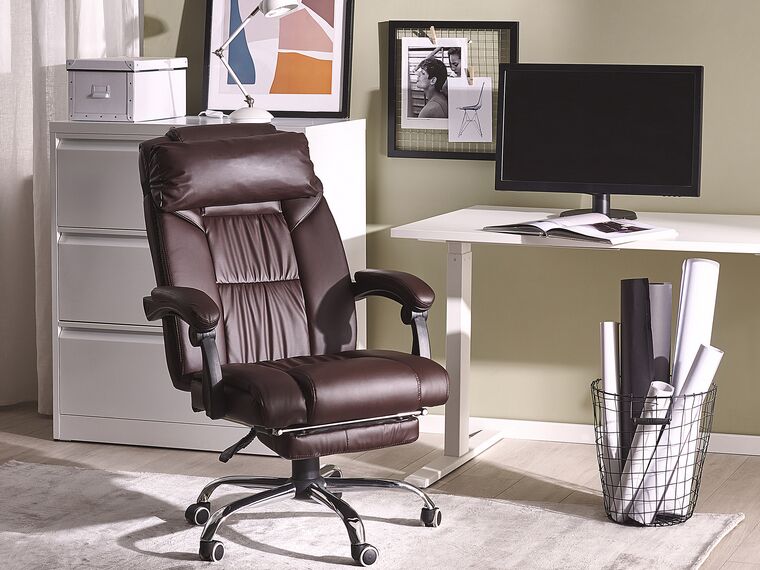 Reclining Faux Leather Executive Chair, Costco Uk Leather Office Chair