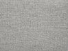 Cama de casal continental com arrumação em tecido cinzento claro 160 x 200 cm ARISTOCRAT_873797