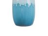 Vase décoratif blanc et bleu 25 cm CHALCIS_810582