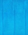 Bureaustoel fluweel blauw SANILAC_855197