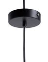 Lampe suspension en métal noir CONCA_684494