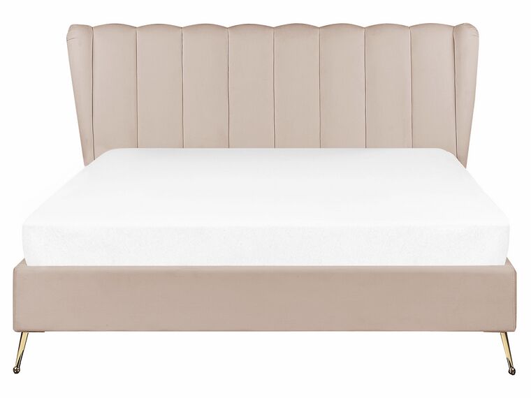 Testiera sfoderabile imbottita per letto da 135, 150 e 160 colore beige Testiera sfoderabile imbottita per letto da 135, 150 e 160 colore beige