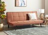 Fabric Sofa Bed Light Red HASLE_912855