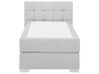 Fabric EU Single Size Divan Bed Light Grey ADMIRAL_734741