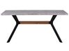 Jedálenský stôl s betónovým efektom 160 x 90 cm sivá/čierna BENSON_755586
