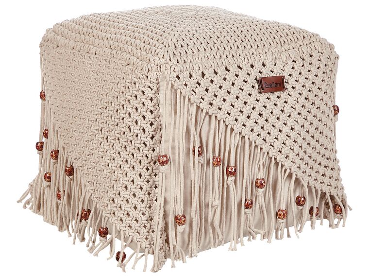 Set di 2 fermatende in macramè con piume e foglie per Set di 2 fermatende in macramè con piume e foglie per