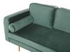 Left Hand Velvet Chaise Lounge Mint Green MIRAMAS_761951