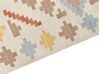 Kelim Teppich Baumwolle mehrfarbig 160 x 230 cm geometrisches Muster Kurzflor ATAN_869098