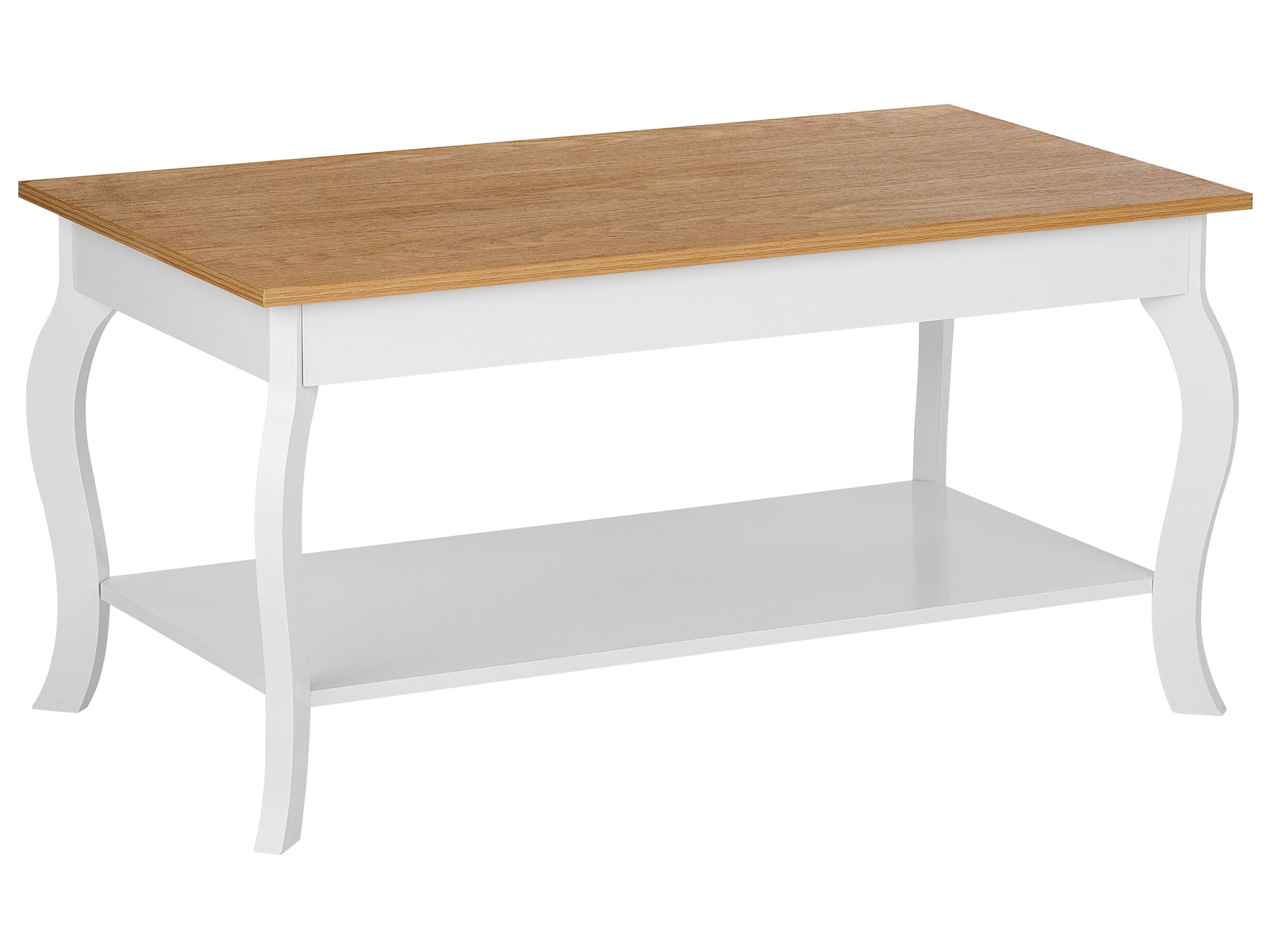 White and light wood coffee table Clearance