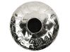 Vaso decorativo em alumínio prateado 39 cm INSHAS_765793