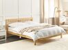 Łóżko drewniane 140 x 200 cm naturalne jasne drewno MAYENNE_906698