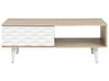 Mesa de centro madera clara/blanco 120 x 60 cm SWANSEA_722616