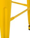 Set of 2 Metal Stools 60 cm Yellow CABRILLO_701269