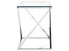 Glass Top Side Table Silver BEVERLY_733137