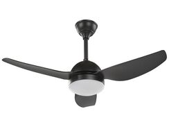 Tuuletinvalaisin metalli musta TOPLICA