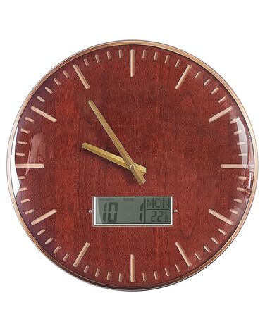 Reloj de pared marrón dorado ø43 cm BRUGG