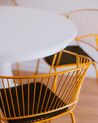 Mesa de jantar redonda branca ⌀ 100 cm AKRON_842862