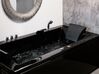 Left Hand Whirlpool Bath with LED 1830 x 900 mm Black VARADERO_706922