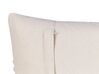 Set of 2 Cotton Macrame Cushions with Tassels 45 x 45 cm Beige KALAM_904686