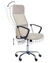 Krzesło biurowe regulowane beżowe DESIGN_862557