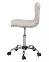 Fabric Armless Desk Chair Beige ORLANDO_711325