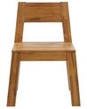 Conjunto de 2 sillas de madera de acacia clara LIVORNO_826017