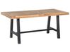 Table de repas de jardin en bois avec pieds noirs SCANIA_705185