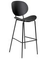 Set of 2 Bar Chairs Black SHONTO_886178