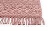 Teppich Wolle rosa 160 x 230 cm Kurzflor ALUCRA_856203