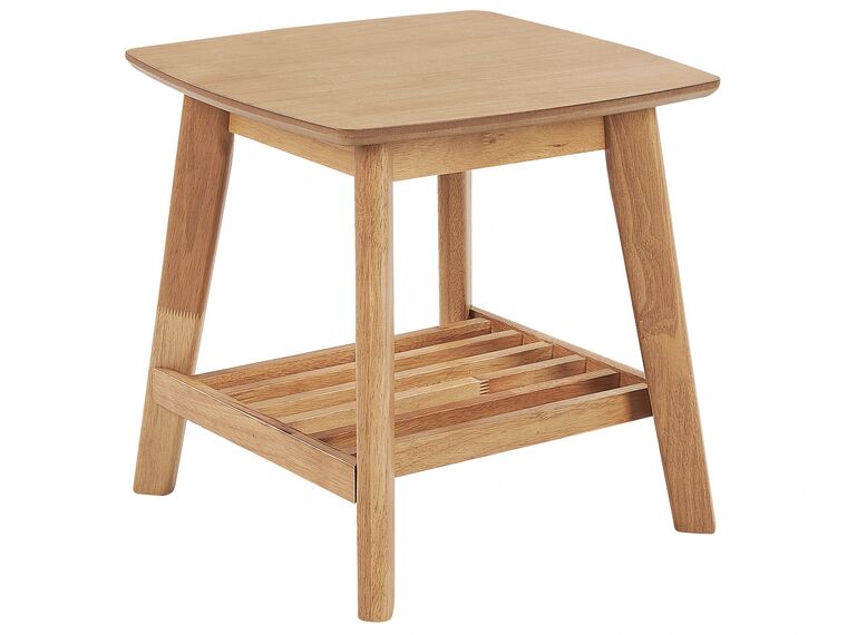 Tavolino legno chiaro 50 x 50 cm TULARE_823410