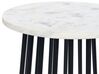 Wire Frame Side Table White Marble with Black TAREE_853888