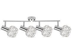 Seinävalaisin 4 polttimoa metalli hopea CHENAB