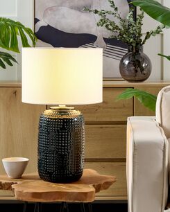 Pöytävalaisin keraaminen tummansininen MUSSEL Pöytävalaisin keraaminen tummansininen MUSSEL