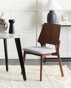 Tuoli tumma puu/harmaa 2 kpl ABEE Tuoli tumma puu/harmaa 2 kpl ABEE