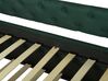 Cama dupla em tecido verde escuro 80 x 200 cm LIBOURNE_770659