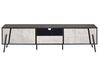 TV Stand Concrete Effect with Black BLACKPOOL_775107