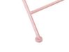 Zestaw mebli balkonowych metalowy różowy ALBINIA_774561