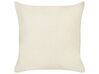 Set of 2 Cotton Cushions 45 x 45 cm Beige PLUMERIA _914195