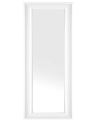 Biele nástenné zrkadlo v dekoratívnom ráme 51 x 141 cm LUNEL