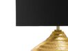 Tischlampe gold 42 cm Trommelform KUBAN_690527