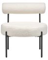 Boucle Accent Chair White ALPHA_884783