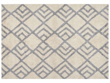 Bavlněný koberec 160 x 230 cm béžový/ šedý NEVSEHIR